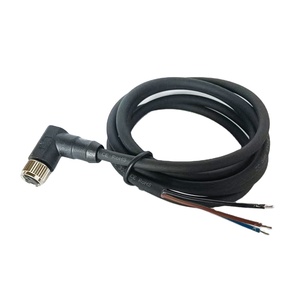 M8 IP67 3 4 5 6 8 Pin kablo su geçirmez konnektör PVC siyah koruyucu kablo sensörü 3m pirinç PVC plastik 3a ile yük hücresi için - Product Image 1