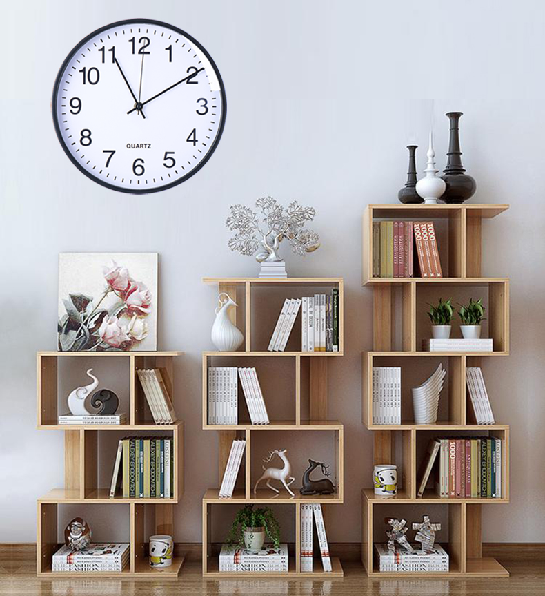 Home Decoration Simple Round Design 12 inch Cheap Plastic Wall Clock