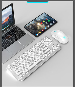 Teclado LED inalámbrico personalizado con cable, 87 teclas, Teclado mecánico vintage, Bluetooth para escribir y jugar, teclado punk modelo de viaje - Product Image 5