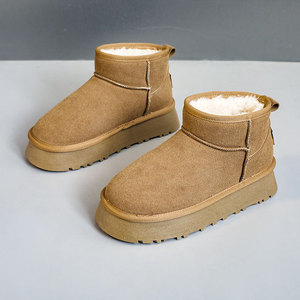 รองเท้าบูทลุยหิมะ U9982หนาสำหรับผู้หญิง, รองเท้าบูทลุยหิมะกันน้ำกันลื่นสำหรับฤดูหนาว - Product Image 4