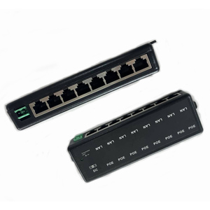 Inyector PoE Sunsoont de 8 puertos Gigabit 2A todo en uno, adaptador pasivo de 8 interfaces, inyector de módulo de alimentación a través de Ethernet - Product Image 5