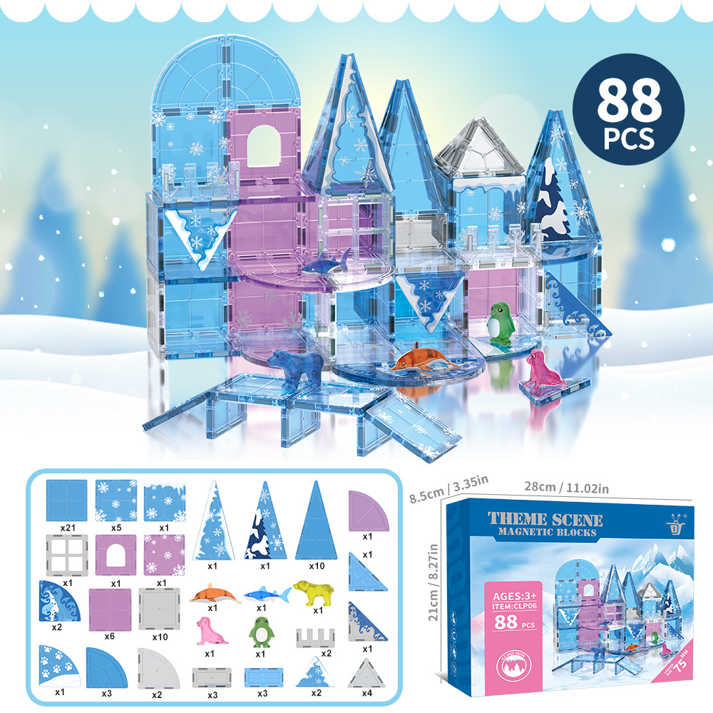 Océan de glace et de neige de 7,5 cm -88 pièces