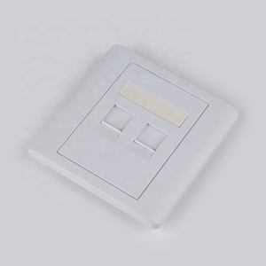 1 2 4 Port FTTH <strong>Networking</strong> Faceplate Cat6 Cat5 Cat7 Keystone Jack RJ45 RJ11 Wall Plate <strong>Telecom</strong> Fiber Optic <strong>Device</strong> - Product Image 6