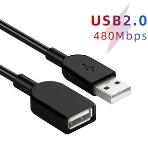 Focuses High Speed Black <strong>USB</strong> Printer Cable 2.0 <strong>USB</strong> Cable Extension a Male to a Female <strong>M</strong> <strong>F</strong> Extender Cord Data Cable - Product Image 3