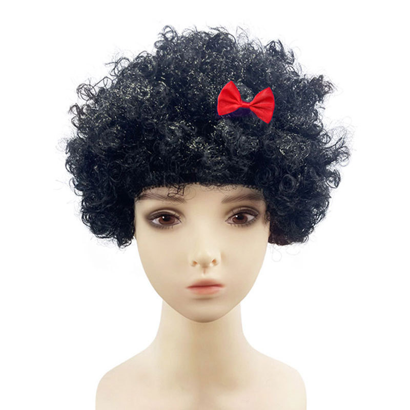 Fans get black afro hair-bowknot