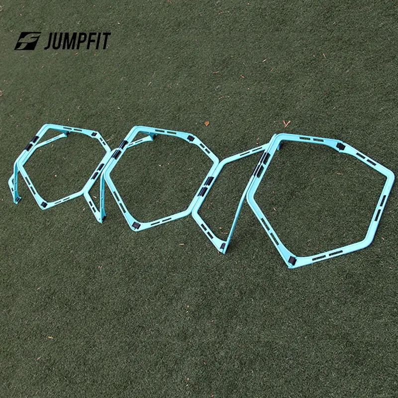 Football training Hexagon speed and sports agility ladder Hex Agility Rings Set of 6/12 Rings for Speed & Agility Footwork Train