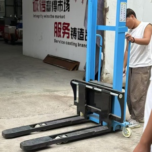 <strong>Loading</strong> and <strong>Unloading</strong> <strong>Machinery</strong> the Forklift Truck <strong>Automatically</strong> Raises the Handling Pile Height by 1t Stacker Forklift - Product Image 2