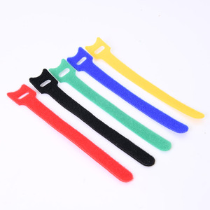 Reusable Microfiber Self-adhesive <strong>Hook</strong> <strong>and</strong> <strong>Loop</strong> Adjustable Cords <strong>Elastic</strong> Straps for Home/Office/Electronic Wires - Product Image 3