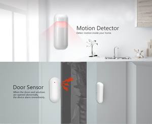 Sistema de alarma de seguridad para el hogar inalámbrico con WIFI inteligente, host antirrobo de grafiti con control remoto por aplicación, hecho de plástico duradero - Product Image 3