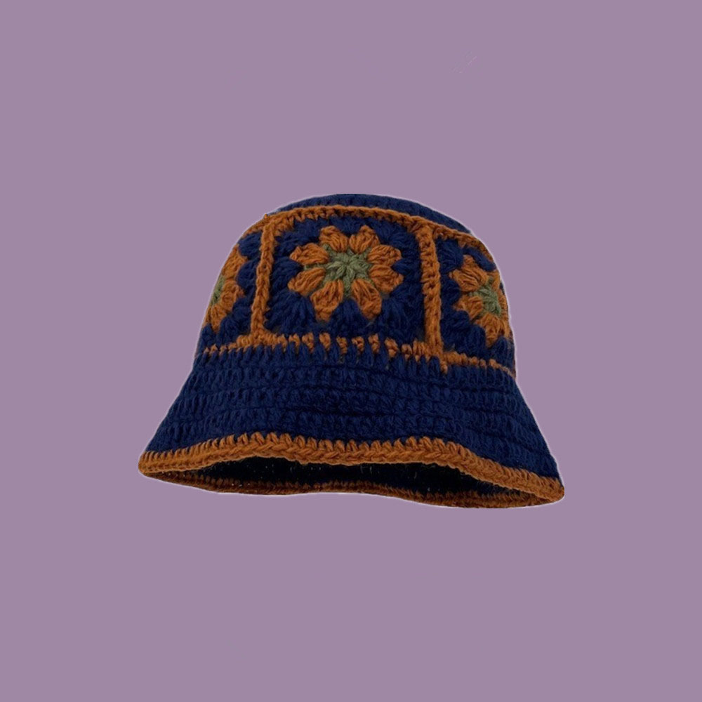 Flor-Azul marino