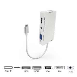 4kx2k 5 in 1 <strong>USB</strong> 3.1 <strong>USB</strong> C Type C <strong>to</strong> HDTV <strong>VGA</strong> DVI <strong>USB</strong> 3.0 Male <strong>to</strong> <strong>Female</strong> Audio Adapter Cable for Laptop - Product Image 2