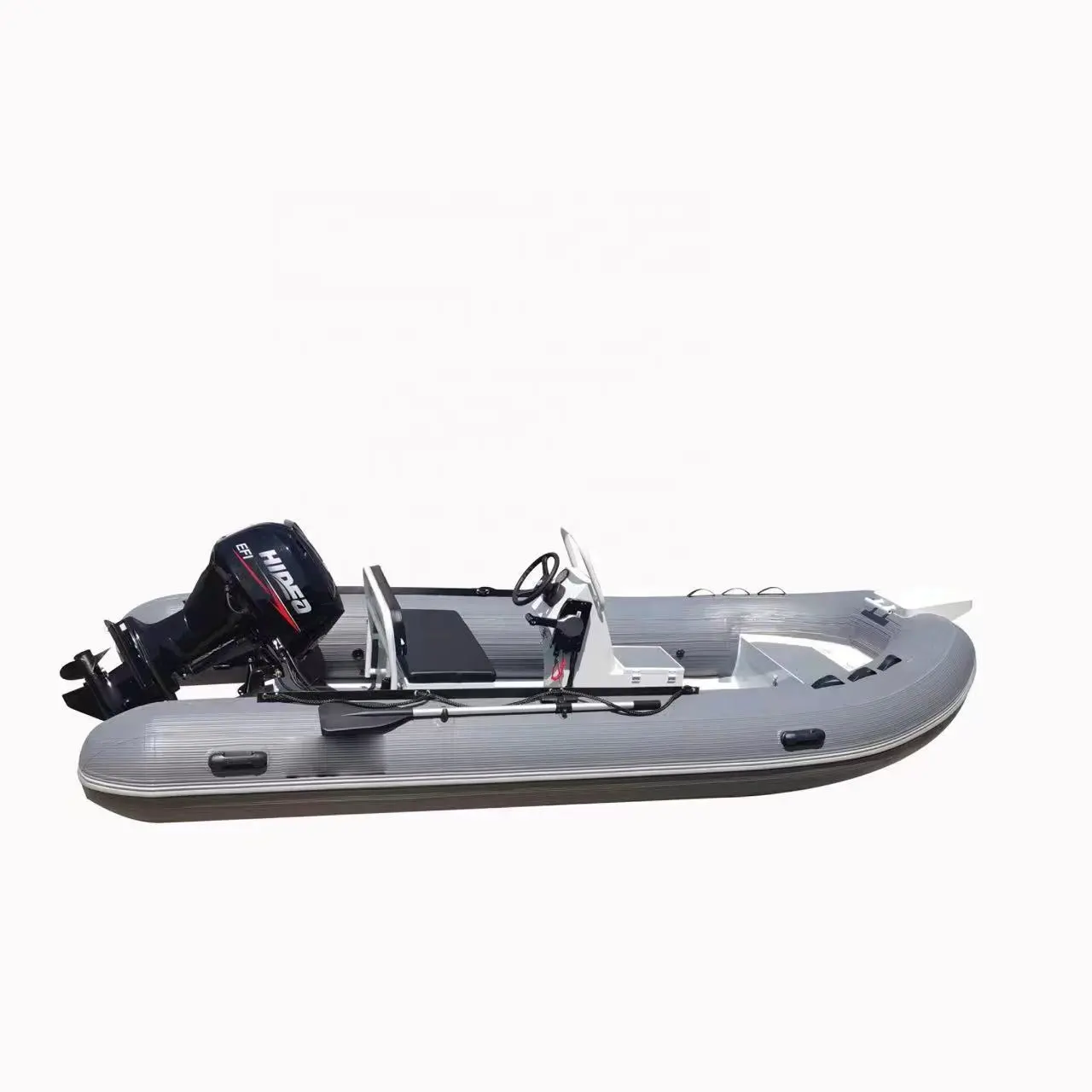 Bateau de pêche gonflable de nervure à grande vitesse de capacité avec le fond en aluminium à vendre