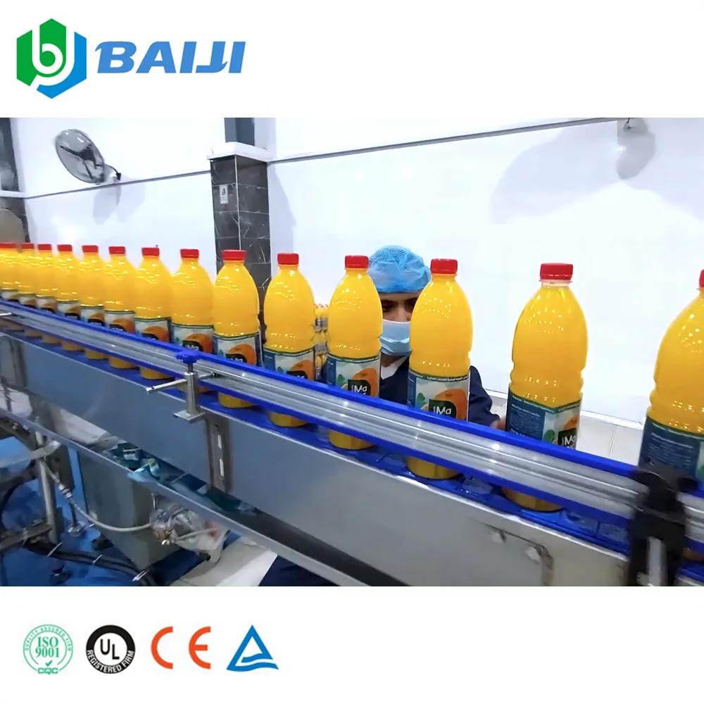 Rifornimento della fabbrica 2000bph bottiglia di plastica macchina per riempire succhi di frutta per bevande linea di produzione di impianti di imbottigliamento