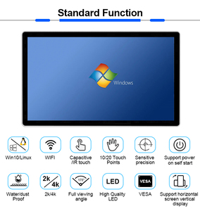 Factory OEM windows Os Interactive 24 Inch Lcd Panel Computer Touch Screen Industrial All in One Pc - Product Image 2