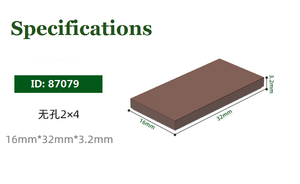 适用于MOC的工厂兼容ID 87079 2*4 2x4瓷砖构建块 - Product Image 3