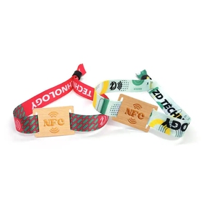 Programmier bares Holz anhänger NFC Armband ECO-freundliche Bambus karte RFID Event Armband - Product Image 5
