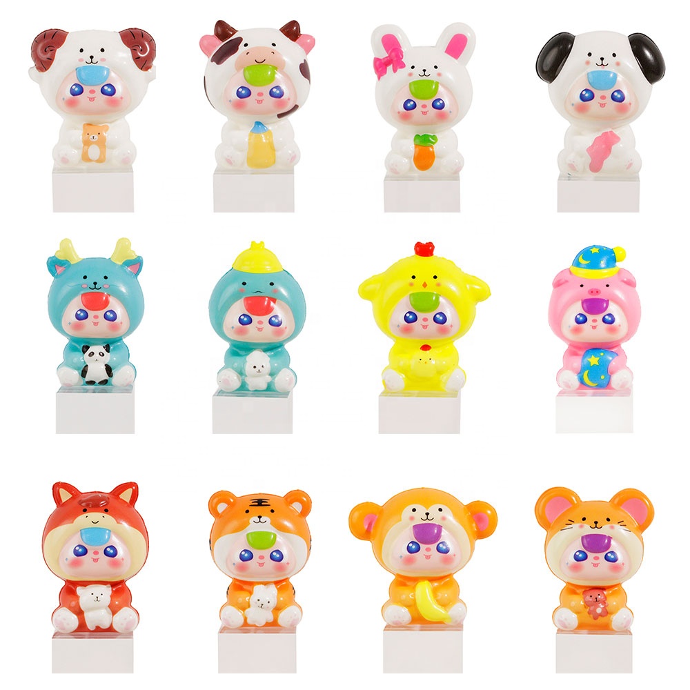 Baby Three Keychain squeeze toy