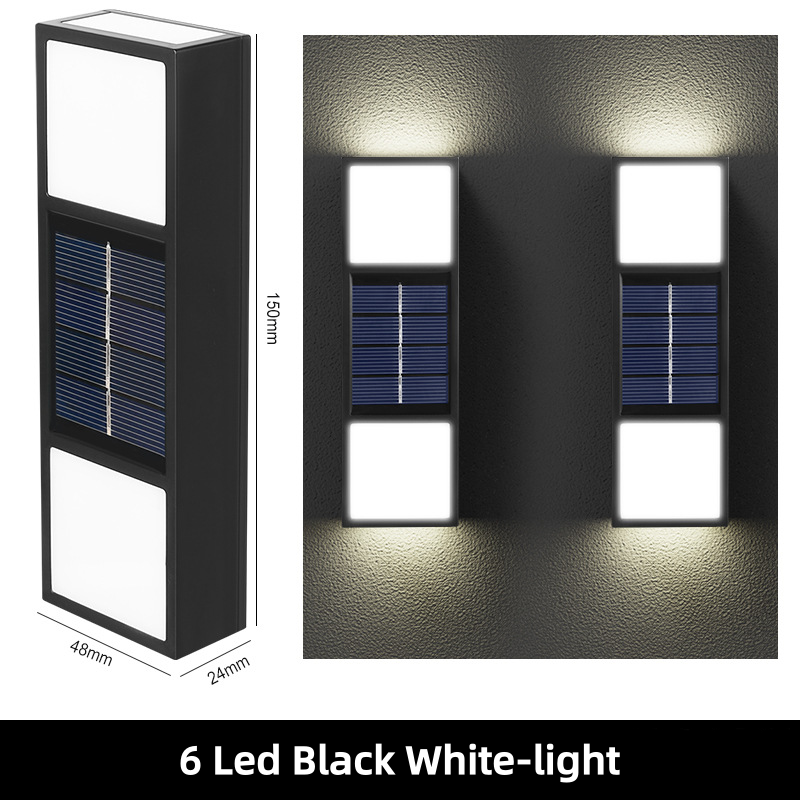 6 Led Black White-light