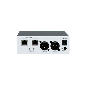 Thinuna DT-22BOX II Dante Network Transmitter Dante <strong>Audio</strong> <strong>Input</strong> &amp; <strong>Output</strong> Interface 2 in 2 Out Dante Box with 12V Dc or Poe Power