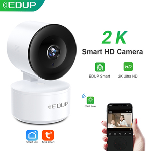 EDUP智能摄像机2k高清无线夜视网络摄像机人工智能跟踪婴儿安全监视器300W 4k网络无线摄像机 - Product Image 1