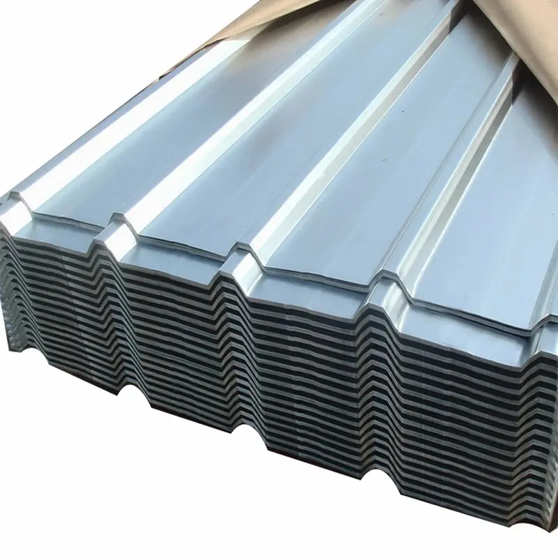 Alta qualidade 0.4mm 0.45mm cor revestido de aço coberturas de metal ppgi galvanizado folha de telhado ondulado para construção