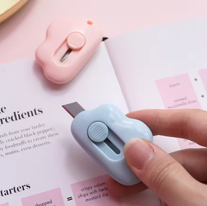 Adorable Tiny Cloud Retractable Paper <strong>Cutter</strong> Art Knife <strong>Cutters</strong> Letter Opener for <strong>Key</strong> Chain Pocket Bag DIY Projects for Gift - Product Image 5