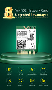 Prezzo di fabbrica Intel AX210 wi-fi 6E adattatore wifi wireless tri-band PCIE scheda di rete modulo WiFi con il miglior prezzo - Product Image 3