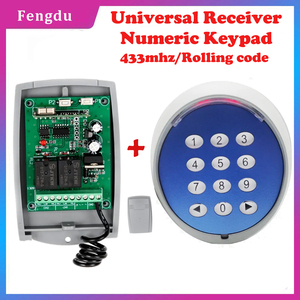 Sistema de control de acceso a la puerta Teclado de código rodante de 433MHZ para teclado inalámbrico numérico de puerta de entrada - Product Image 5