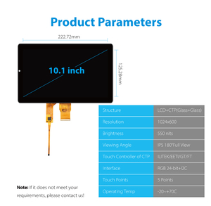 Mipi Mcu Rgb Spi Lvds interfaccia 3.5 4.3 5 7 8 9 10.1 pollici piccolo colore IPS LCD Touch pannello Display Touch Screen modulo LCD - Product Image 3