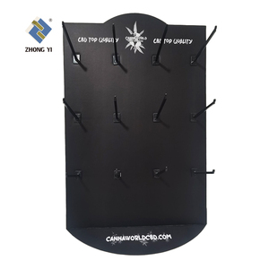Kunden spezifisches rotierendes Karton-Counter-Top-Display mit Peg Hook Tabletop-Display Wellpappe zähler für elektronisches Ladegerät - Product Image 1