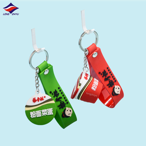 Longzhiyu 17 Năm Nhà Máy Móc Chìa Khóa Nhà Sản Xuất 3D PVC Búp Bê Keychain Với Biểu Tượng Tùy Chỉnh Kawaii Mềm Cao Su Keyring Nhà Máy Bán Buôn - Product Image 4