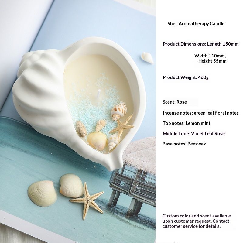 Bougie d'aromathérapie en coquille de type E