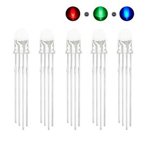 10 Stück 5mm RGB LED Gemeinsame Kathode/Gemeinsame Anode Dreifarbige Emissions dioden f5 RGB Diffuses/Transparentes Highlight - Product Image 6
