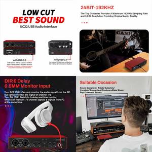Estudio de grabación de interfaz de audio multifuncional para ventas al por mayor Grabación de interfaz de audio - Product Image 2