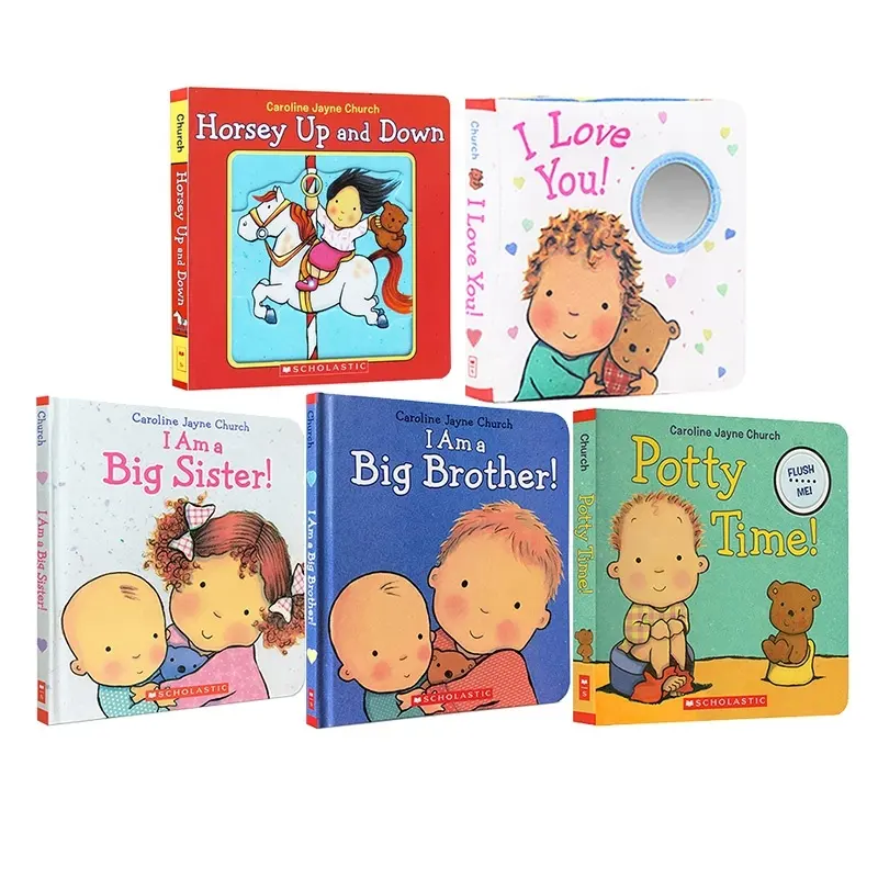Ucuz toptan özel tam renkli mini boyutu ciltli mukavva çocuk kitapları baskı