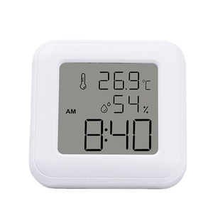 Termómetro LCD e higrómetro Precisión Reloj digital Pantalla Humedad Termómetro digital multitermómetro digital
