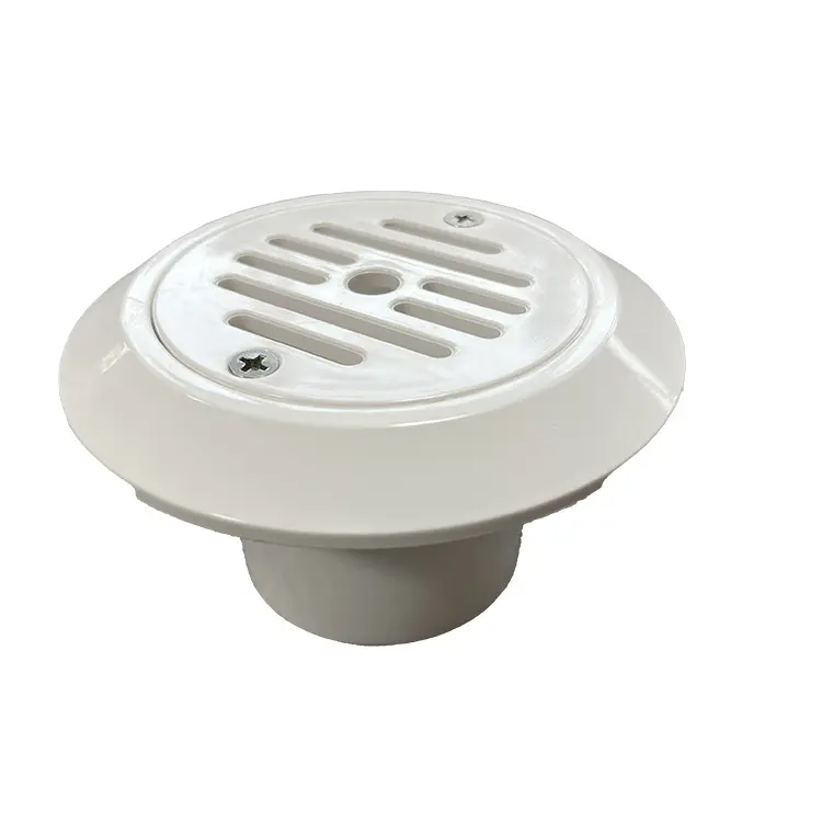 Drain de piscine ABS accessoire de vidange d'entrée d'eau blanche de 2 pouces revêtement de vidange principal de piscine en vinyle pour piscine