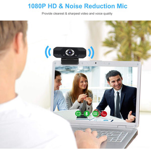 Stok üzerinde yüksek çözünürlüklü dönebilen HD webcam bilgisayar Web Cam 1080P kamerası - Product Image 4