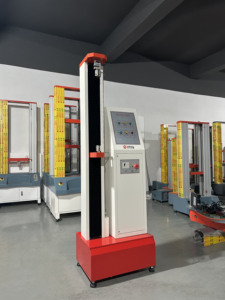 TS EN ISO 527 ASTM D638 Çok Fonksiyonlu Tek Kolonlu Bilgisayarlı Servo Üniversal Çekme Test Cihazı - Product Image 6
