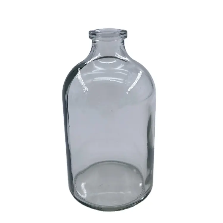 Best selling empty vial 100ml High transparency Thick and sturdy Penicillin bottle Serum Bottle