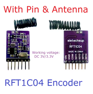 Eletechsup RFR1A04 DC 3.3V 5V 4CH codifica e decodifica modulo di controllo remoto 433M RF scheda ricetrasmettitore Wireless - Product Image 4