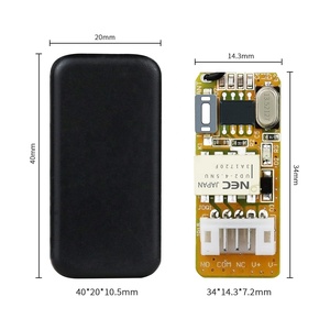 3,5 V 5V 9V 12V Mini-Relais Drahtloser Fernbedienung schalter Für LED-Lampe 315/ 433 MHz Mikro empfänger mit Box und schwarzem Sender - Product Image 6
