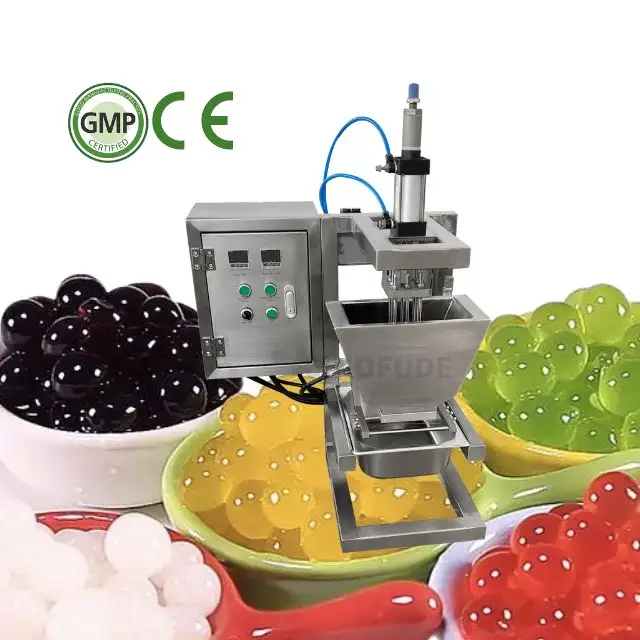 SUS304 kleine mini automatische spritzende Boba Perlen Saftkugeln Herstellungsmaschine Preis Fruchtsaft Spritzmaschine Boba-Einlegemaschine