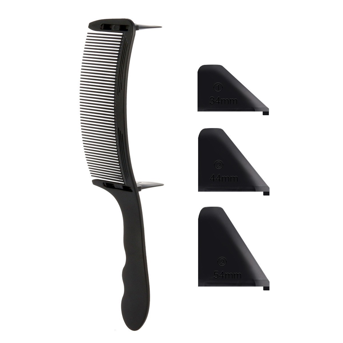 Peigne courbé de deuxième génération (noir)