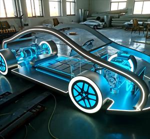New Custom Lighting <strong>Rendering</strong> Framework Car <strong>Model</strong> Exhibition Props Collection Props - Product Image 2