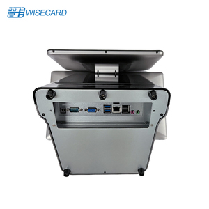2022 Wisecard WCT-C1 Fintech קופה כפולה מגע מסך OEM לבנות מדפסת קופה נקודת מכירה כל אחד קופה מערכת
