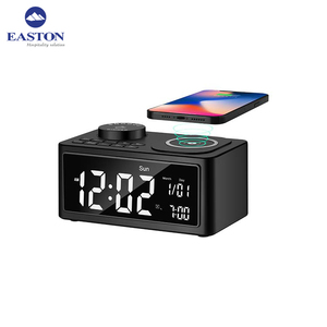 Khách Sạn Loa Thông Minh Đồng Hồ Báo Thức Với Sạc Không Dây Đài Phát Thanh Đồng Hồ Docking Station - Product Image 5