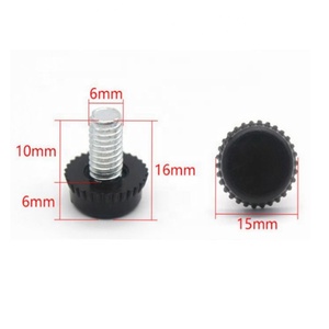 M6 M8 M10家用金属可调螺纹阀杆家具桌下滑腿整平器调平脚 - Product Image 1