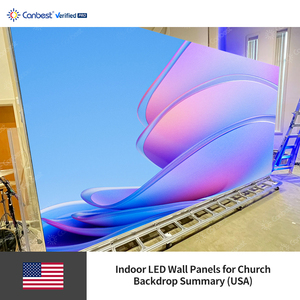 Canbest fiw p2.5 2.5 mét 4480x1920 mét 14.7x7.88ft trong nhà LED Video tường Màn hình hiển thị cho Nhà thờ Backdrop trong USA - Product Image 3