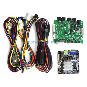 Oyun kolu Video makinesi anakart ile iki kişi hız yarış simülatörü kiti kontrol panosu jetonla çalışan sürüş oyunu - Product Image 4